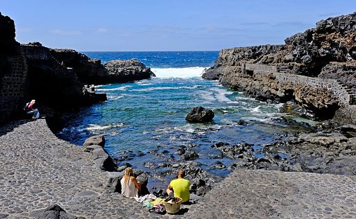 Badebucht Charco Manso in Norden El Hierros